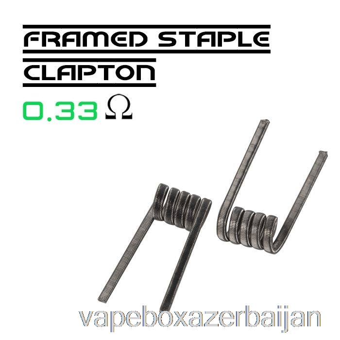 Vape Smoke Wotofo Comp Wire - Prebuilt Coils 0.33ohm Framed Staple Clapton - Pack of 10